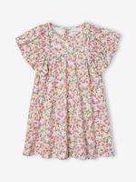 Meisjesjurk met bloemetjesprint meerkleurig - thumbnail