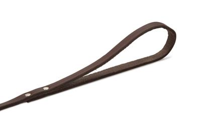 Hondenriem van leer 130cm x 12mm bruin - thumbnail