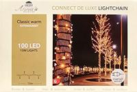 Koppelverlichting Connect De Luxe 100Led Classic 10M, 10 cm afstand tussen de leds, 31Volt, rubber kabel zwart kerstverlichting Anna's Collection - Annas collection - thumbnail