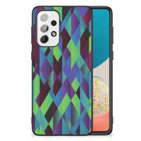 Samsung Galaxy A73 Backcover Abstract Green Blue - thumbnail