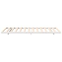 Bedframe Wit 80 x 210 cm Massief grenenhout - thumbnail