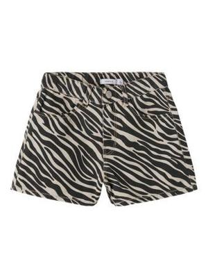 Name it zomer short meisjes - grijs - mom fit - NkfRose