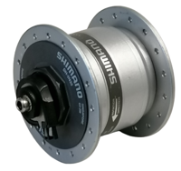 Shimano naafdynamo 6v 3 watt 36 gaats uitvalnaaf zilver - thumbnail