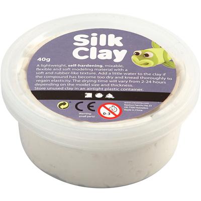 Silk Clay - wit, 40gr. Silk Clay - wit, 40gr.