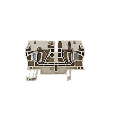 Weidmüller 1632050000-100 Doorgangsserieklem Spanveer Donkerbeige 100 stuk(s)