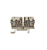 Weidmüller 1632050000-100 Doorgangsserieklem Spanveer Donkerbeige 100 stuk(s) - thumbnail