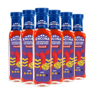 Encona - Louisiana Cajun Hot Sauce - 6x 142ml Encona - Louisiana Cajun Hot Sauce - 6x 142ml