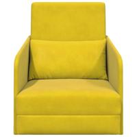 Slaapbank Geel 65 x 80 x 83 cm Fluweel - thumbnail