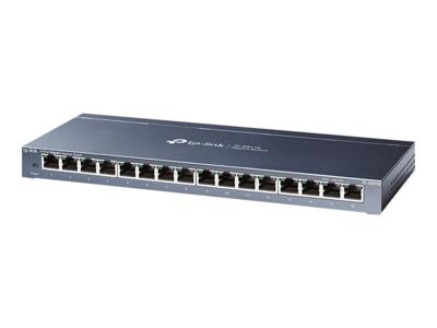 TP-Link TL-SG116 16-Port Gigabit Desktop Switch Switch Zwart - thumbnail