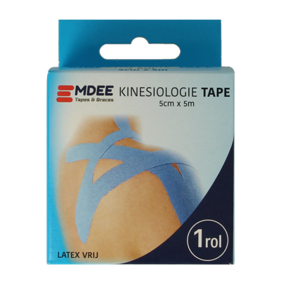 Emdee Kinesio tape licht blauw non cut 1 Rol Emdee Kinesio tape licht blauw non cut 1 Rol