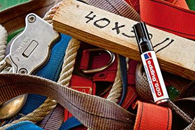 Edding 500 permanent marker 2-7mm schuin rood Edding 500 permanent marker 2-7mm schuin rood