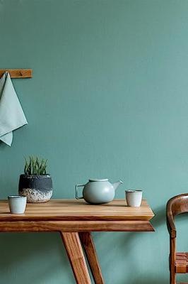Novamur TopChic 2023-2025; Jackie; Flora; The New Textures Book Behang uni vergrijsd turquoise blauw - 6820-90
