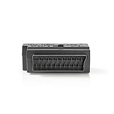 Nedis schakelbare Scart adapter 3x RCA + S-Video