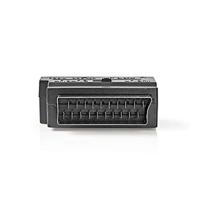 Nedis schakelbare Scart adapter 3x RCA + S-Video - thumbnail