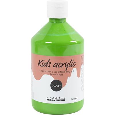 Creativ Company Acrylverf glossy, lichtgroen, 500 ml/ 1 fles