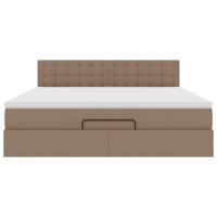 Ottoman bed met matrassen en LED's 120x200cm kunstleer - thumbnail