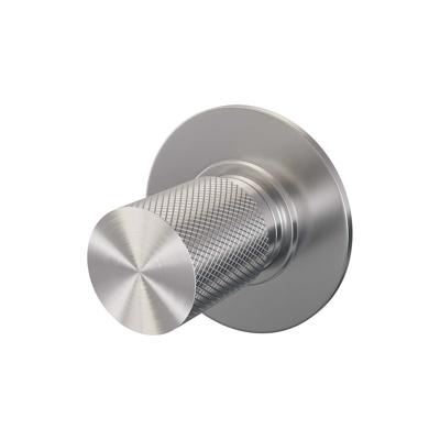 Inbouw Stopkraan Brauer Brushed Carving Rond 6.5 cm Messing RVS Inbouw Stopkraan Brauer Brushed Carving Rond 6.5 cm Messing RVS