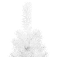 Kunstkerstboom half met standaard smal 150 cm wit - thumbnail