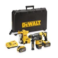 DeWALT DCH335X2 Accu combihamer SDS-Plus 3,5J + stofafzuiging 54V XR FlexVolt 9.0Ah in koffer - thumbnail
