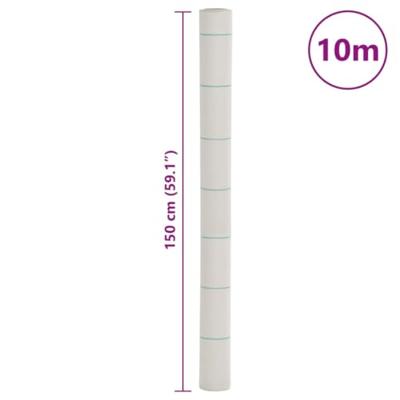 VidaXL Worteldoek 1,5x10 m polypropeen wit - thumbnail