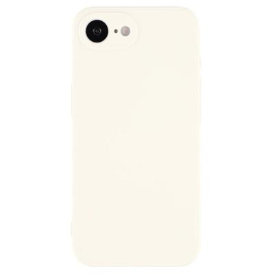 Lunso iPhone 16e hoesje - Flexibel siliconen Backcover - Beige