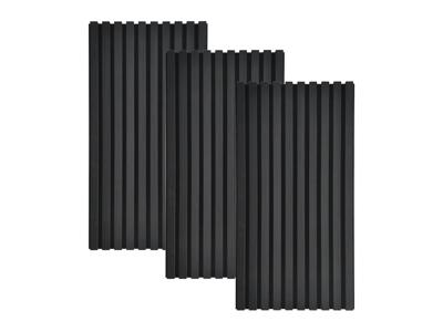HOME DELUXE Akoestische wandpanelen Sonic (3 x 80 x 40 cm, Black Oak)