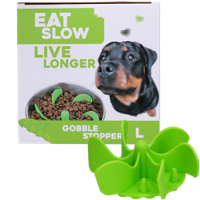 Eat Slow Live Longer Gobble Stopper Groen L - thumbnail