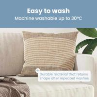 VidaXL Hoofdkussen met kussen wit katoen en polyester - thumbnail