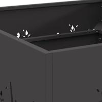 Vuurkorf Zwart 60 x 60 x 30 cm Koudgewalst staal - thumbnail