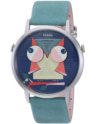 Horlogeband Fossil ES4169 Leder Turquoise 20mm Horlogeband Fossil ES4169 Leder Turquoise 20mm