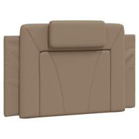 Bedframe met LED-verlichting kunstleer cappuccino 90x200 cm - thumbnail