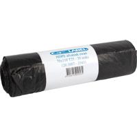 Vuilniszak, ft 70 x 110 cm, zwart, rol van 20 zakken - thumbnail