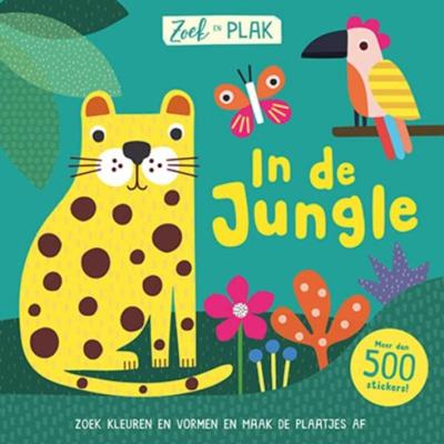 Lantaarn Publishers Zoek en plak - in de jungle stickerboek
