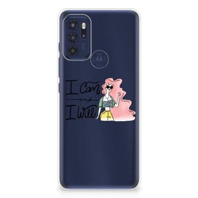 Motorola Moto G60s Telefoonhoesje met Naam i Can Motorola Moto G60s Telefoonhoesje met Naam i Can