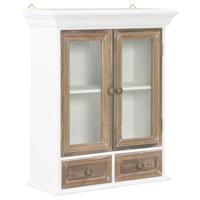 VidaXL Wandkast 49x22x59 cm bewerkt hout wit - thumbnail