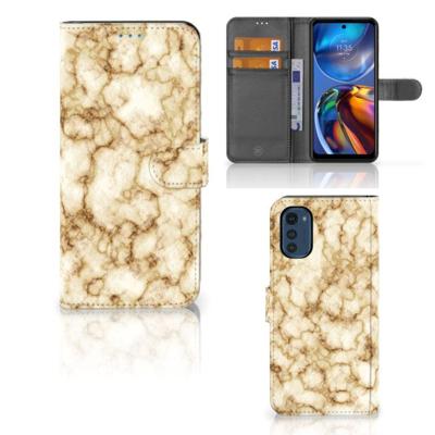Motorola Moto E32 | Moto E32s | Bookcase | Marmer Goud