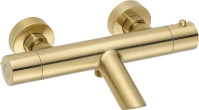 Saqu Eurotrend badkraan thermostatisch geborsteld messing