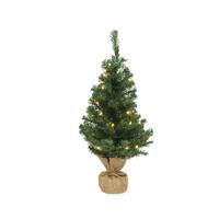 Mini kerstboom Imperial 90 cm met 50 lampjes - thumbnail