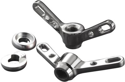 BRAVE CLASSIC flügelmutter wing nut fr.wheel pair silver