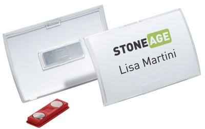 Durable badge met magneet Click Fold ft 40 x 75 mm, doos van 10 stuks Durable badge met magneet Click Fold ft 40 x 75 mm, doos van 10 stuks