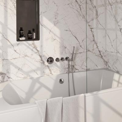 Brauer Chrome carving inbouw - douchegarnituur - 3 carving knoppen - handdouche staaf 1 stand - chroom 5-CE-095 Brauer Chrome carving inbouw - douchegarnituur - 3 carving knoppen - handdouche staaf 1 stand - chroom 5-CE-095