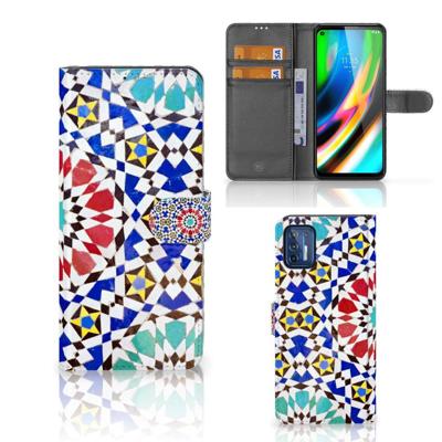 Motorola Moto G9 Plus | Bookcase | Mozaïek Motorola Moto G9 Plus | Bookcase | Mozaïek
