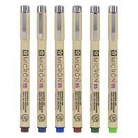 Sakura pigma micron 05 etui met 6 aardekleuren - thumbnail