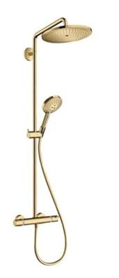 Hansgrohe Doucheset Croma Select S 280 met Thermostaat 1 Jet en Raindance Handdouche Gepolijst Goud