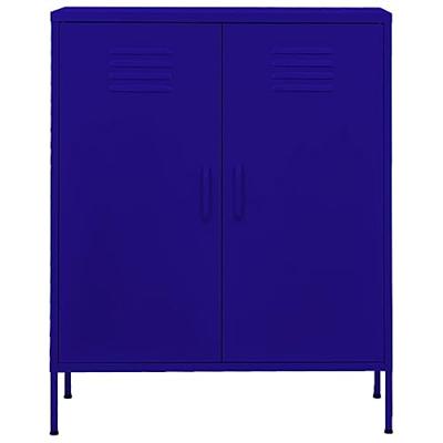 Opbergkast 80x35x101,5 cm staal marineblauw Opbergkast 80x35x101,5 cm staal marineblauw