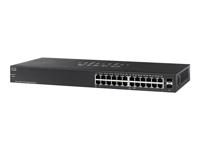 Cisco SG110-24HP Unmanaged L2 Gigabit Ethernet (10/100/1000) Zwart Power over Ethernet (PoE) - thumbnail