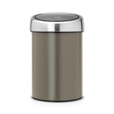 Brabantia touch bin wandafvalemmer 3 liter platinum Brabantia touch bin wandafvalemmer 3 liter platinum