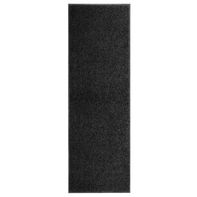 Deurmat wasbaar 60x180 cm zwart