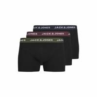 Heren Boxer Shorts Jack & Jones Jacaron Solid Trunks Zwart - Maat: XL - thumbnail
