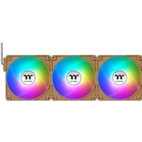 Thermaltake ct120 ex argb sync pc cooling fan gravel sand (3-fan pack) case fans (lichtbruin, 3 stuks, 120 x 120 x 25 mm, pwm) - thumbnail
